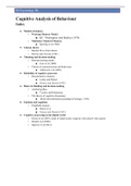 IB Psychology HL CAB (Cognitive Analysis of Behavior) notes