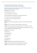 ATI PHARMACOLOGY FINAL REVIEW -STUDY GUIDE&lpar;QUESTIONS&comma;ANSWERS AND RATIONALES 100&percnt;CORRECT&rpar;