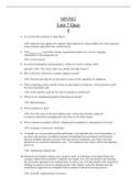 MN 502 QUIZ UNIT 7 – QUESTION AND ANSWERS