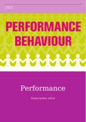 Samenvatting Performance Behaviour