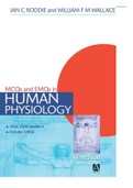  MCQs and EMQs in Human Physiology, 6th edition by Ian C. Roddie, William F. M. Wallace