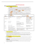 NR507 Week 8 Final Exam Study Guide &lpar;Version 4&rpar; &sol; NR 507 Week 8 Final Exam Study Guide &lpar;New 2022&sol;2023&rpar;&colon; Advanced Pathophysiology&colon; Chamberlain College of Nursing