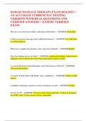 HAWAII MASSAGE THERAPY EXAM 2024&sol;2025 &sol;&sol;  AN ACCURATE CURRENCTLY TESTING  VERSIONS WITH REAL QUESTIONS AND  VERIFIED ANSWERS &sol;&sol; EXPERT VERIFIED  EXAM