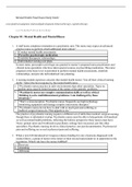 Mental Health Final Exam Study Guide&lbrace;CHAPTER 1 TO CHAPTER 34 WITH GREAT RATIONALES&rcub;