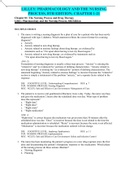 LILLEY&colon; PHARMACOLOGY AND THE NURSING PROCESS&comma; 8TH EDITION&semi; CHAPTER 1-21 &lpar; LATEST UPDATE WITH AN A&plus; GRADING &rpar;