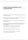 Indiana Pesticide Applicator Core Training Manual -2024