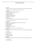 ACCT 212 Exam 1- Questions and Answers&semi; Liberty University
