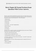 Davis Chapter 06 Normal Newborn Exam Questions With Correct Answers&period;