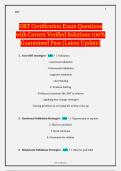 DBT Certification Exam Questions with Correct Verified Solutions 100&percnt; Guaranteed Pass &lpar;Latest Update&rpar;