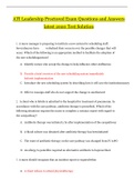 ATI Leadership Proctored Exam Questions and Answers latest 2020 Test Solution | ATI Leadership Proctored Exam_Graded A