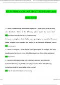 ATI PN PHARMACOLOGY PROCTORED EXAM Latest Study Guide &lpar;2024 &sol; 2025&rpar; Questions and Verified Answers&comma; 100&percnt; Guarantee Pass