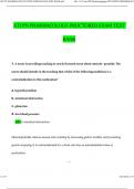 ATI PN PHARMACOLOGY PROCTORED EXAM TEST BANK &lpar;2024 &sol; 2025&rpar; Questions and Verified Answers&comma; 100&percnt; Guarantee Pass