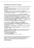 MAN QUIZ 9 MULTIPLE CHOICE