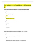 Introduction to Sociology - Milestone 2&period; &vert; SOPHIA PATHWAY