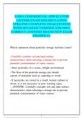 LOWA COMMERCIAL APPLICATOR LICENSE EXAM 2024-2025 LATEST  UPDATED COMPLETE 250 QUESTIONS  WITH DETAILED VERIFIED AND 100&percnt; CORRECT ANSWERS BRAND NEW EXAM GRADED A&plus;