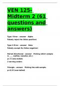 VEN 125- Midterm 2 &lpar;61 questions and answers&rpar;&period;