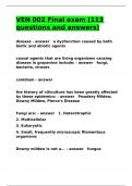 VEN 002 Final exam &lpar;113 questions and answers&rpar;&period;