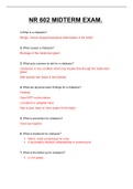 NR 602 &sol; NR602 MIDTERM EXAM&period; QUESTIONS WITH ANSWERS&comma;
