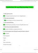 NR 293 Pharmacology Exam 1 with Questions and Answers 2024 &vert; Chamberlain