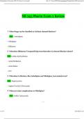 NR 293 Pharmacology Exam 2 Review with Questions and Answers 2024 &vert; Chamberlain University