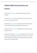 APUSH AMSCO Unit 2 Questions and Answers&period;pdf 100&percnt;correct