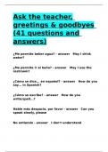 Ask the teacher&comma; greetings & goodbyes &lpar;41 questions and answers&rpar;&period;