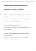 APUSH Unit 6 AMSCO Multiple Choice Questions with Correct Ans 100&percnt;