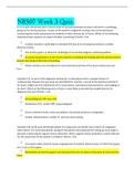 NR507 Week 3 Quiz&period; &vert; VERIFIED SOLUTION 
