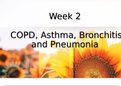 NURP 423 Week 2 COPD, Asthma, Bronchitis and Pneumonia