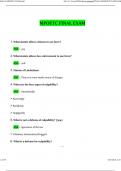 MPOETC FINAL EXAM 2024 ACTUAL VERIFIED QUESTIONS & ANSWERS 100&percnt; CORRECT 