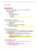 NURP 423 Week 11 Psychiatric Study Guide