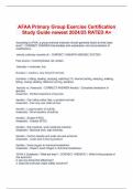 AFAA Primary Group Exercise Certification Study Guide newest 2024&sol;25 RATED A&plus;