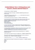 Unitek Midterm Term 1 VN Questions and answers &vert; Newest 2024&sol;25 Rated A&plus;