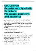 GIA Colored Gemstones - Synthetic Gemstone Processes&lpar;questions and answers&rpar;&period;