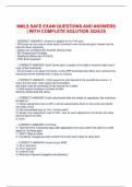NMLS SAFE EXAM QUESTIONS AND ANSWERS &vert; WITH COMPLETE SOLUTION 2024&sol;25