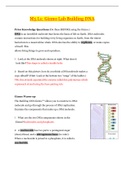 M5 L1: Gizmo Lab Building DNA_2020 | Biology_M5_L1_Gizmo_Lab_Building_DNA_100% Pass