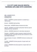 313 CITY AND GUILDS DENTAL NURSING DIPLOMA WITH ANSWERS