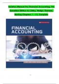 Solution Manual For Financial Accounting&comma; 7th Canadian Edition by Libby&comma; Hodge&comma; Verified Chapters 1 - 13&comma; Complete Newest Version