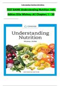 TEST BANK for Whitney&comma; Understanding Nutrition 16th Edition Verified Chapters 1 - 20&comma; Complete Newest Version