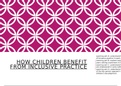 How children benefit from inclusive practice in early years setting- GCSE coursework 