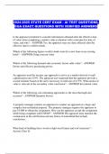 2024-2025 STATE CERT EXAM - AI TEST QUESTIONS&comma; CGA EXACT QUESTIONS WITH VERIFIED ANSWERS