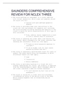 SAUNDERS COMPREHENSIVE REVIEW FOR NCLEX THREE