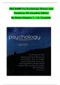 TEST BANK For Psychology Themes and Variations&comma; 4th Canadian Edition By Weiten&comma; Verified Chapters 1 - 16&comma; Complete Newest Version