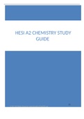 HESI A2 CHEMISTRY STUDY GUIDE | VERIFIED GUIDE