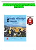 Solution Manual for Principles of Auditing and Other Assurance Services&comma; 23rd Edition 2024&comma; by Ray Whittington&comma; Kurt Pany&comma; All Chapters 1 - 21&comma; Complete Newest Version