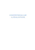 Constitutional Law Final Exam Outline