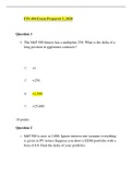 FIN 494 Exam Prepared 3&lowbar;2020 &vert; FIN494 Exam Prepared 3&lowbar;Graded A