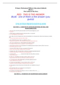 Primary Professional Military Education &lpar;Enlisted&rpar; Block 1 to 7 &sol; PPME Block 1-7 TEST BANK