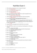 NUR 1172 Nutrition Exam 1 WITH ANSWERS&lpar;NEW&rpar;&ast;&ast;&ast;&ast;&ast;&ast;&ast;&ast;