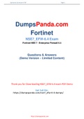 Fortinet NSE7_EFW-6.4 Dumps PDF - New Reliable NSE7_EFW-6.4 Practice Test Questions